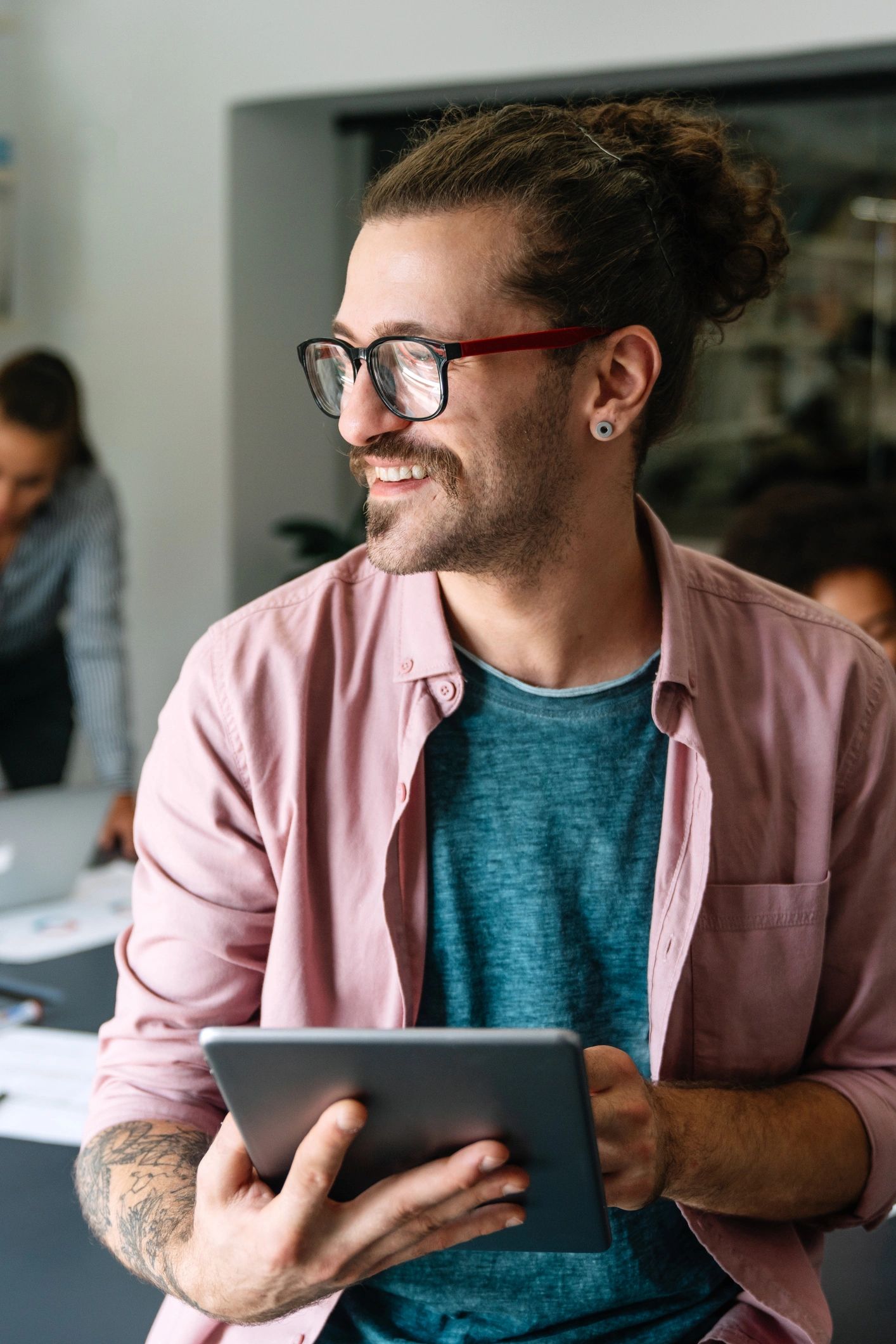 IT leader planning strategy in an office